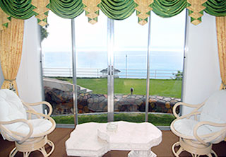 バディアンゴルフリゾート、新館ルームから楽しむ大海原の絶景の写真